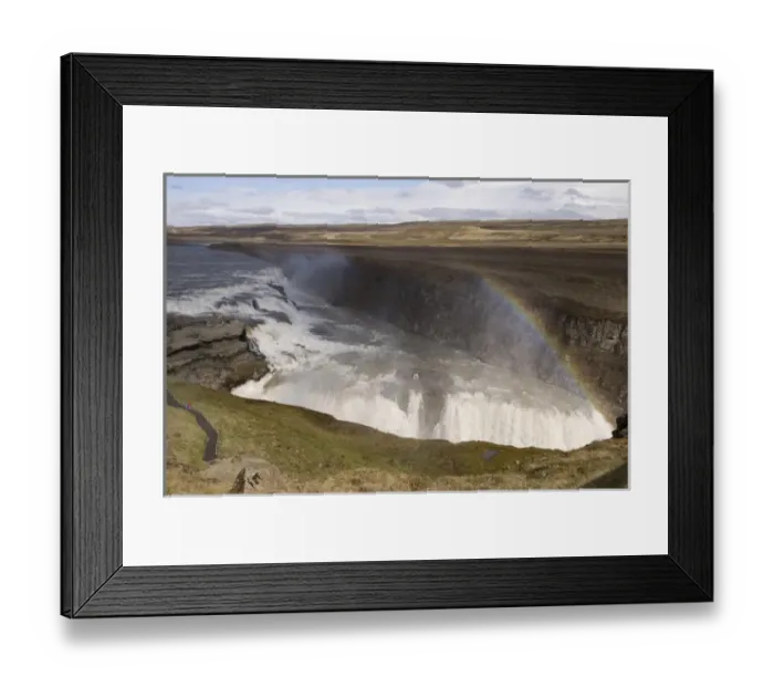Framed Print : Gullfoss waterfalls, Iceland