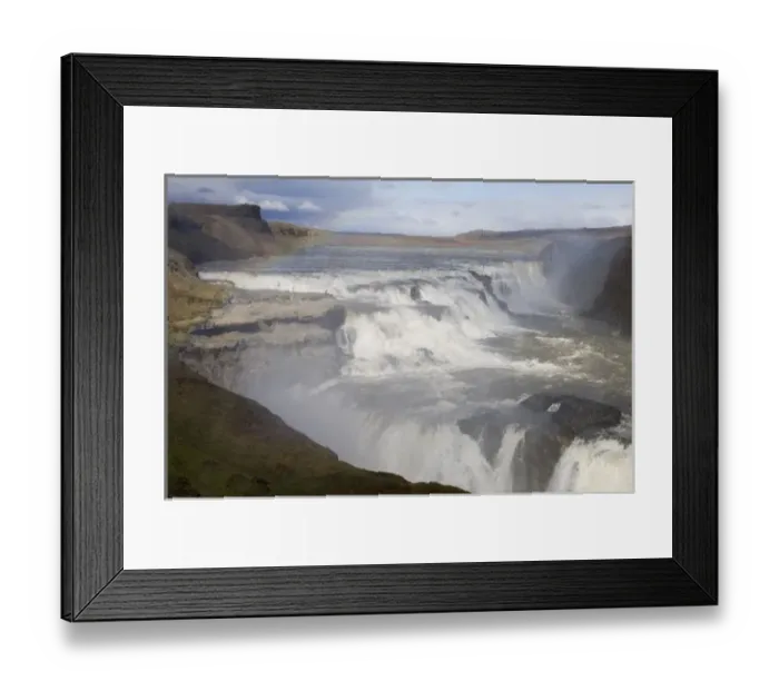 Framed Print : Gullfoss waterfalls, Iceland Framed Print : Gullfoss waterfalls, Iceland