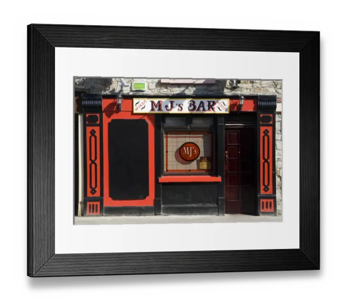 Framed Print : Europe, Ireland, Donegal. Store front of a traditional pub. Credit as: Wendy Kaveney