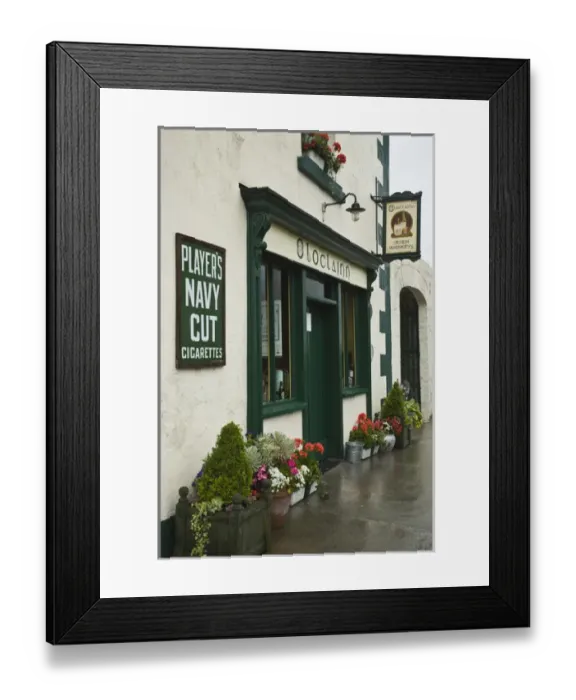 Framed Print : Ireland, Ballyvaughan. Cloclainn, a pub in town Framed Print : Ireland, Ballyvaughan. Cloclainn, a pub in town