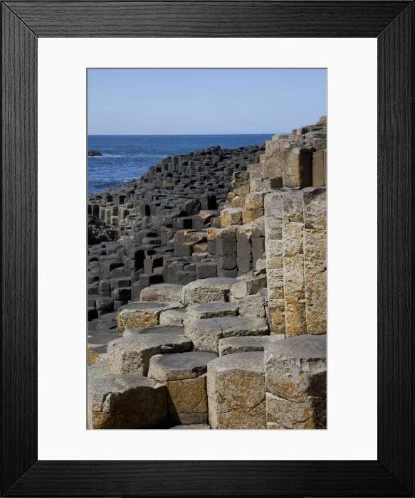 Framed Print : Northern Ireland, County Antrim, Giants Causeway, near Bushmills, geologic hexagonal