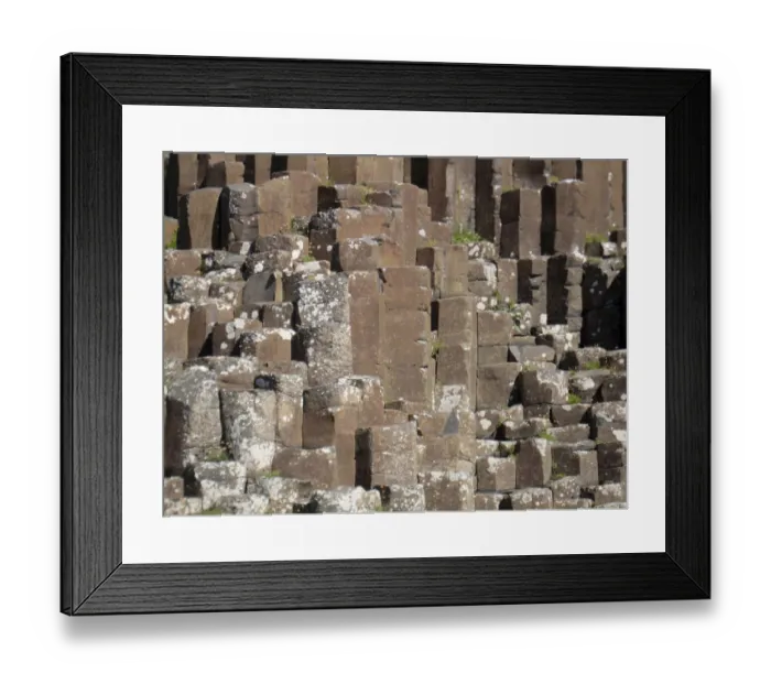 Framed Print : Northern Ireland, Giants Causeway, near Bushmills, geologic hexagonal basalt columns