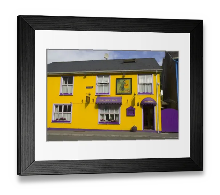 Framed Print : IRELAND, County Cork, Kinsale. Colorful B&B Framed Print : IRELAND, County Cork, Kinsale. Colorful B&B