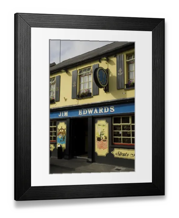 Framed Print : IRELAND, County Cork, Kinsale. Jim Edwards Pub and Restaurant