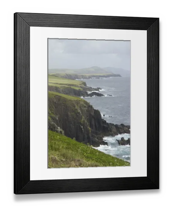 Framed Print : IRELAND, Kerry, Dingle Peninsula. Rugged coastline along the Ring of Dingle Framed Print : IRELAND, Kerry, Dingle Peninsula. Rugged coastline along the Ring of Dingle
