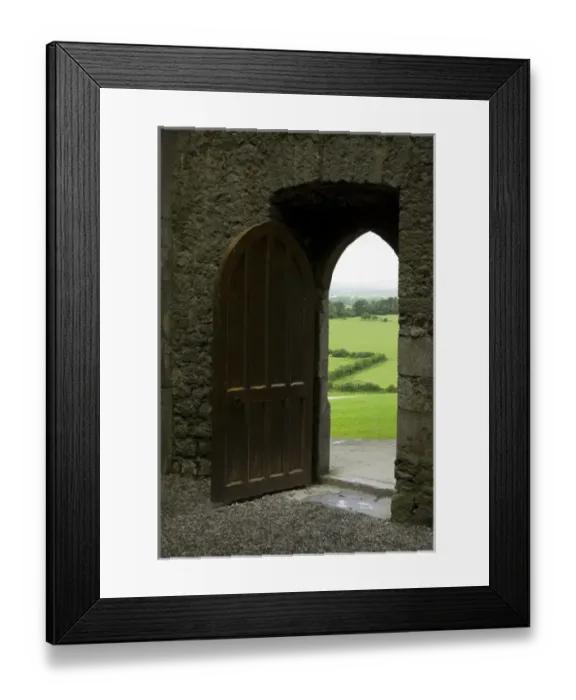 Framed Print : IRELAND, Tipperary, Cashel. Doorway, Rock of Cashel