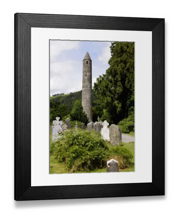 Framed Print : Europe, Ireland, Glendalough. Monastic site of St. Kevin in Glendalough Framed Print : Europe, Ireland, Glendalough. Monastic site of St. Kevin in Glendalough