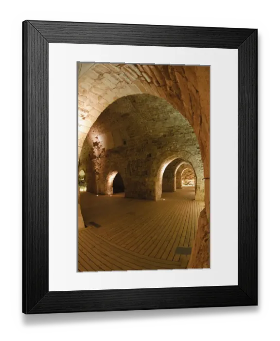 Framed Print : Israel, Akko. Knights hall