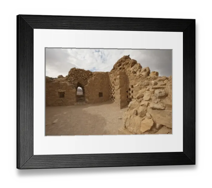 Framed Print : Israel, Massada. RUins of Massada Framed Print : Israel, Massada. RUins of Massada
