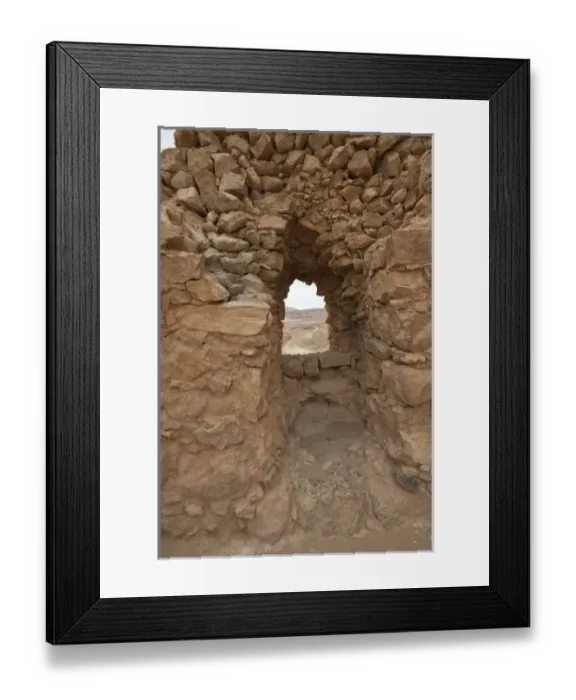 Framed Print : Israel, Massada. RUins of Massada Framed Print : Israel, Massada. RUins of Massada