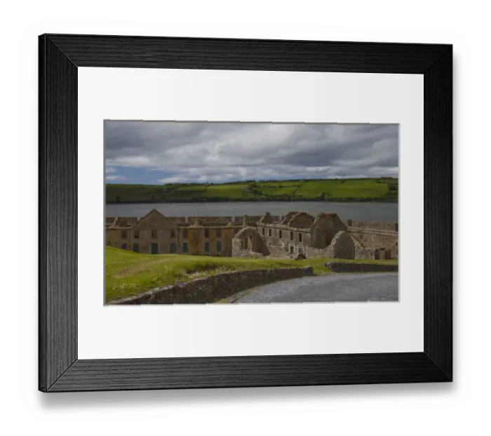 Framed Print : Charles Fort barracks and ancillary facility ruins along the Kensale Harbor with