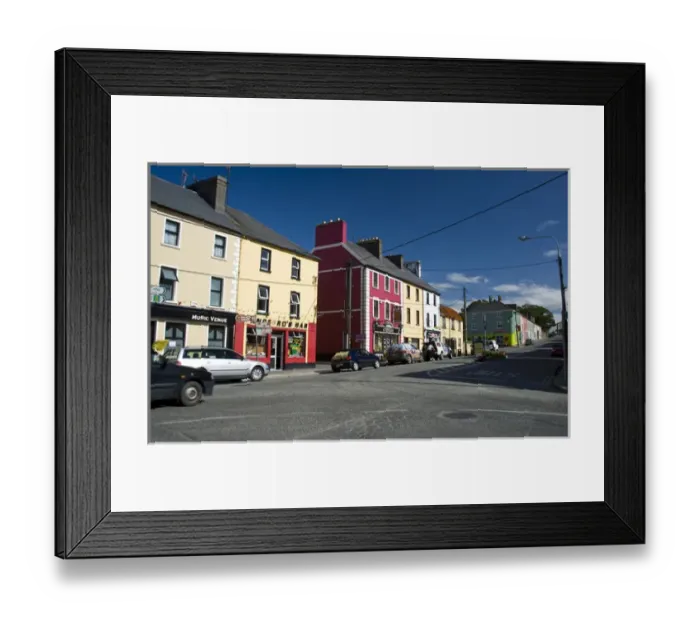 Framed Print : Town of Castlemaine, Ireland, Houses, Street Framed Print : Town of Castlemaine, Ireland, Houses, Street