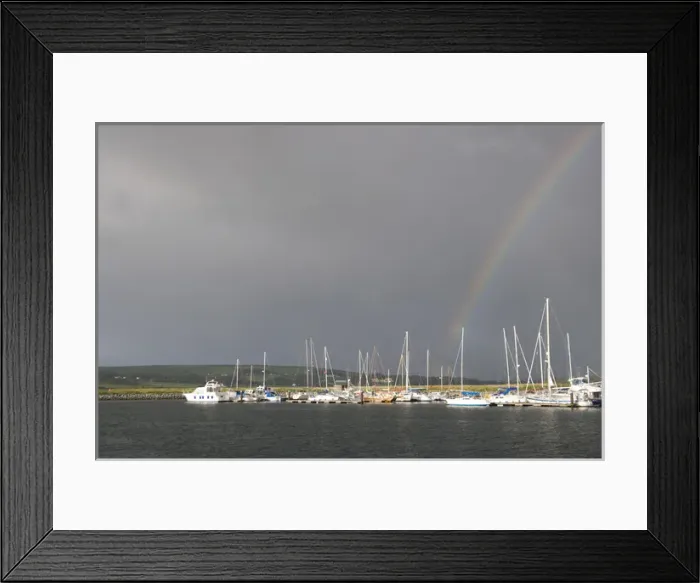 Framed Print : Dingle Harbour, Dingle Peninsula, Ireland, Boats, Rainbow Framed Print : Dingle Harbour, Dingle Peninsula, Ireland, Boats, Rainbow