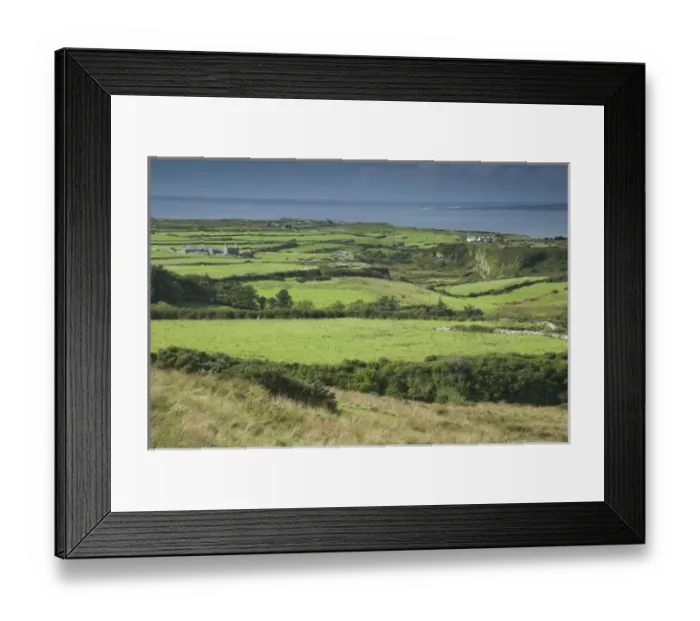 Framed Print : Irish Countryside, Ireland, Farms, Landscape, Scenic Framed Print : Irish Countryside, Ireland, Farms, Landscape, Scenic