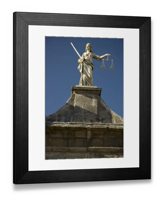 Framed Print : Dublin Castle Statue, Dublin, Ireland, Woman, Weigh Scales, Architecture Framed Print : Dublin Castle Statue, Dublin, Ireland, Woman, Weigh Scales, Architecture
