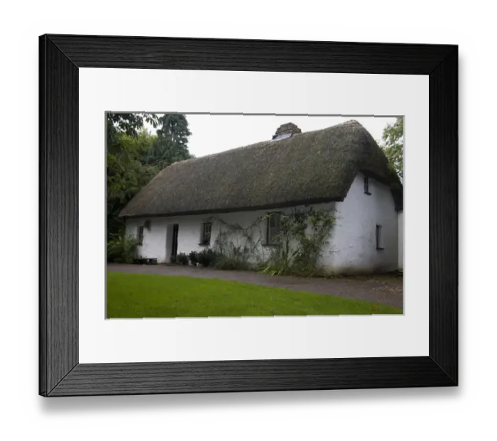 Framed Print : Thatched roof house, Bunratty Folk Park, County Clare, Ireland, Architecture, Facade Framed Print : Thatched roof house, Bunratty Folk Park, County Clare, Ireland, Architecture, Facade