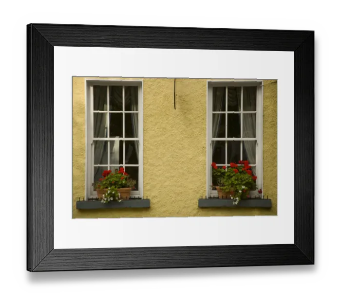Framed Print : Window boxes, Town of Westport, County Mayo, Ireland, Windows, Flowers Framed Print : Window boxes, Town of Westport, County Mayo, Ireland, Windows, Flowers