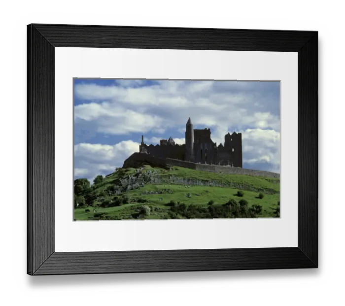 Framed Print : Europe, Ireland, Cashel. The Rock of Cashel sits on a high green hill in County Tipperary Framed Print : Europe, Ireland, Cashel. The Rock of Cashel sits on a high green hill in County Tipperary