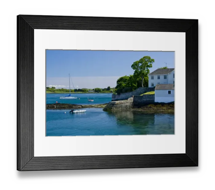 Framed Print : Ireland, lough, pleasure boats, tide Framed Print : Ireland, lough, pleasure boats, tide