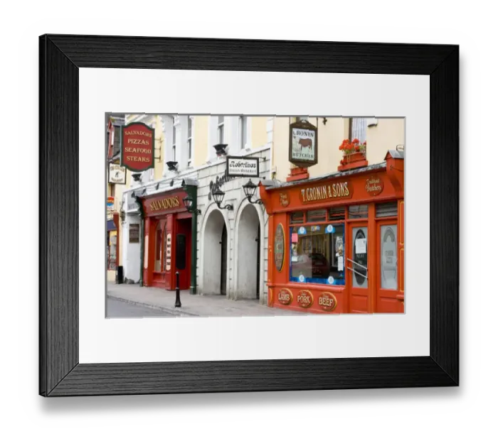 Framed Print : County Kerry, Ireland, Ring of Kerry, peninsula, storefronts Framed Print : County Kerry, Ireland, Ring of Kerry, peninsula, storefronts