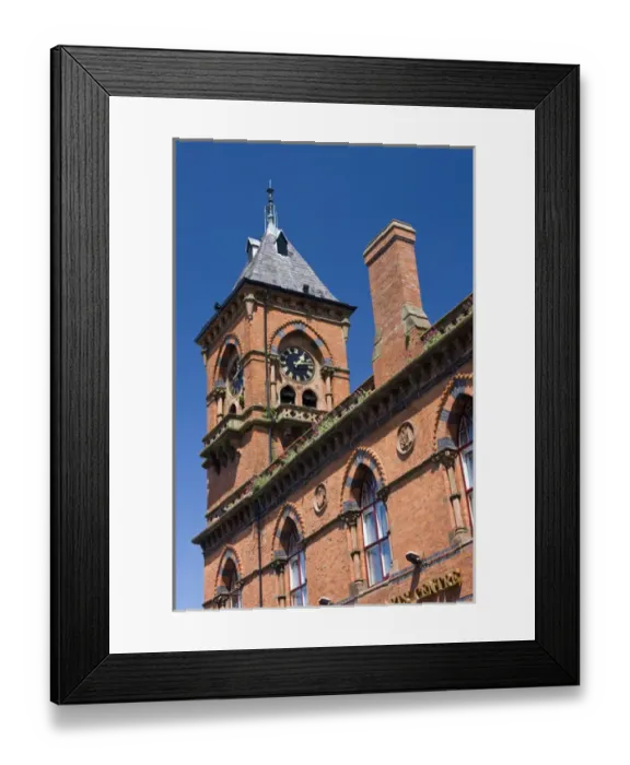 Framed Print : Downpatrick (Down), Northern Ireland, clocktower, brick Framed Print : Downpatrick (Down), Northern Ireland, clocktower, brick