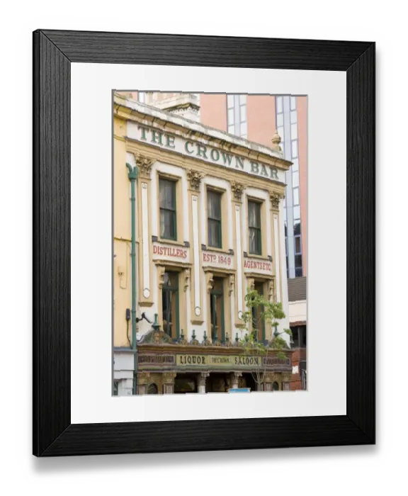 Framed Print : Ireland, unionist, troubles, historic, bar, pub, saloon, Belfast