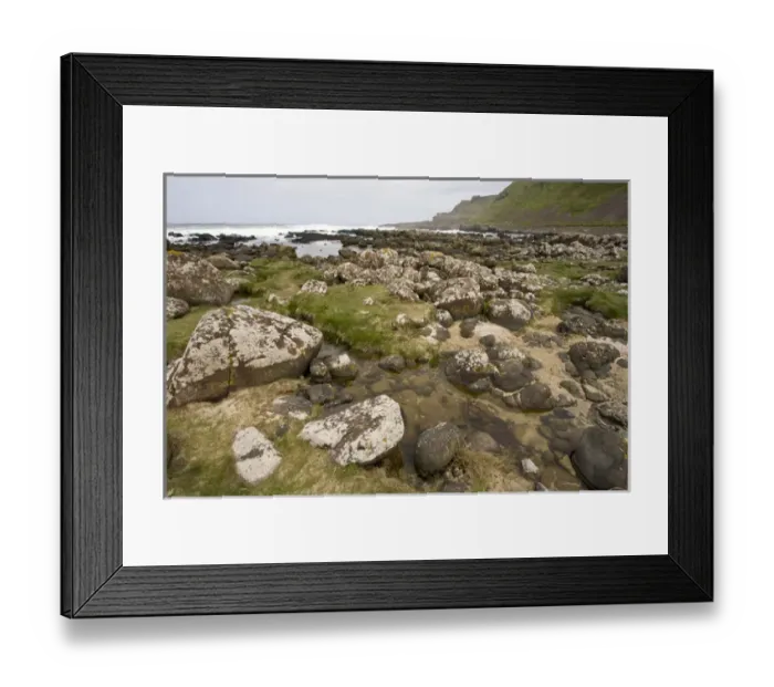 Framed Print : Northern Ireland, basaltic rock formations, World Heritage Site, County Antrim, coast Framed Print : Northern Ireland, basaltic rock formations, World Heritage Site, County Antrim, coast