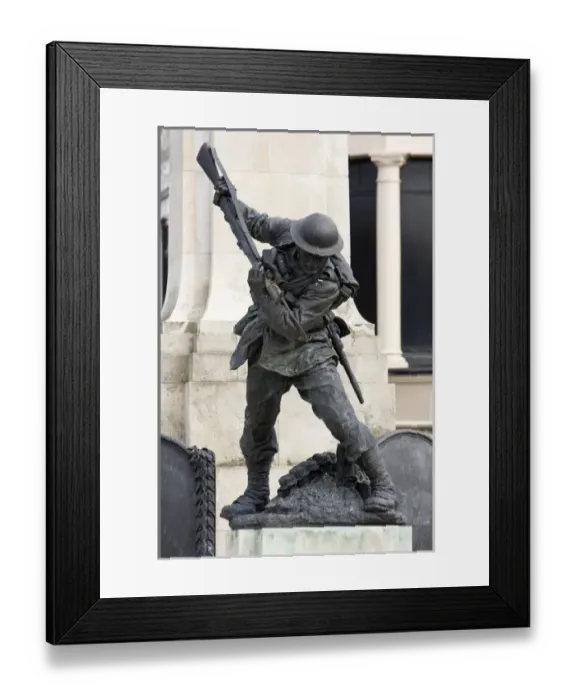 Framed Print : Northern Ireland, Derry, Londonderry, war memorial, angel, remembrance, soldier, stab Framed Print : Northern Ireland, Derry, Londonderry, war memorial, angel, remembrance, soldier, stab