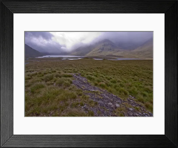 Framed Print : Dhu Lough, County Mayo, Ireland, remote, lonely Framed Print : Dhu Lough, County Mayo, Ireland, remote, lonely