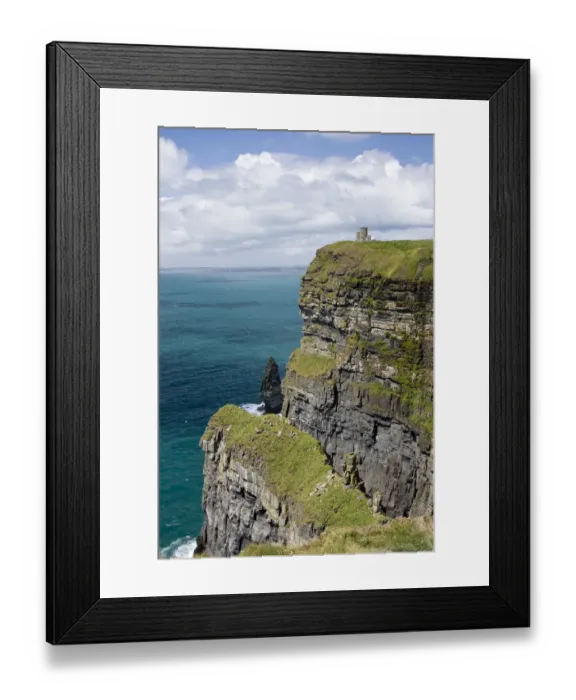 Framed Print : Ireland, County Clare, Ireland, cliff, ocean, clouds Framed Print : Ireland, County Clare, Ireland, cliff, ocean, clouds