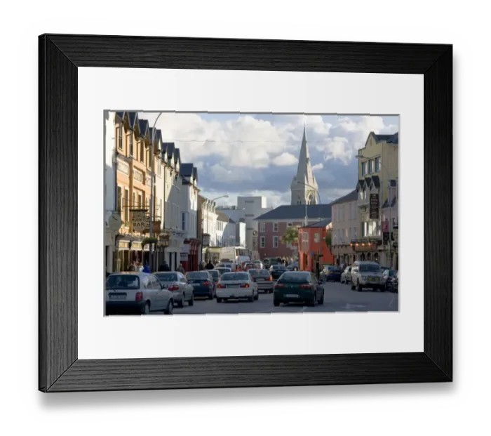 Framed Print : County Kerry, Ireland, Killarney, street, traffic, downtown Framed Print : County Kerry, Ireland, Killarney, street, traffic, downtown