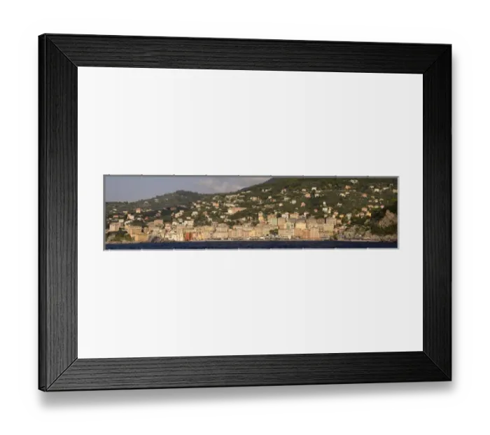Framed Print : Europe, Italy, Camogli. Panaroma of city seen from the sea. Credit as: Wendy Kaveney Framed Print : Europe, Italy, Camogli. Panaroma of city seen from the sea. Credit as: Wendy Kaveney