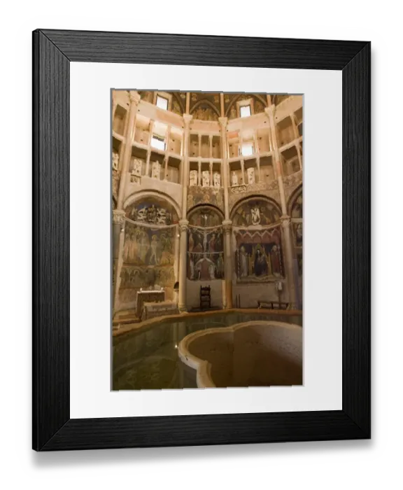 Framed Print : Europe, Italy, Parma. Inside the Baptistry used for baptism. Credit as: Wendy Kaveney Framed Print : Europe, Italy, Parma. Inside the Baptistry used for baptism. Credit as: Wendy Kaveney
