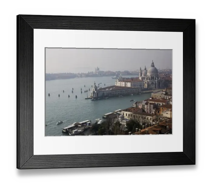 Framed Print : Europe, Italy, Venice. View of Basilica Santa Maria della Salute and Grand Canal from the Campanile Framed Print : Europe, Italy, Venice. View of Basilica Santa Maria della Salute and Grand Canal from the Campanile