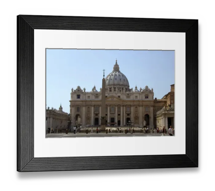 Framed Print : Europe, Italy, Rome. St. Peters Basilica (aka Basilica di San Pietro) Framed Print : Europe, Italy, Rome. St. Peters Basilica (aka Basilica di San Pietro)