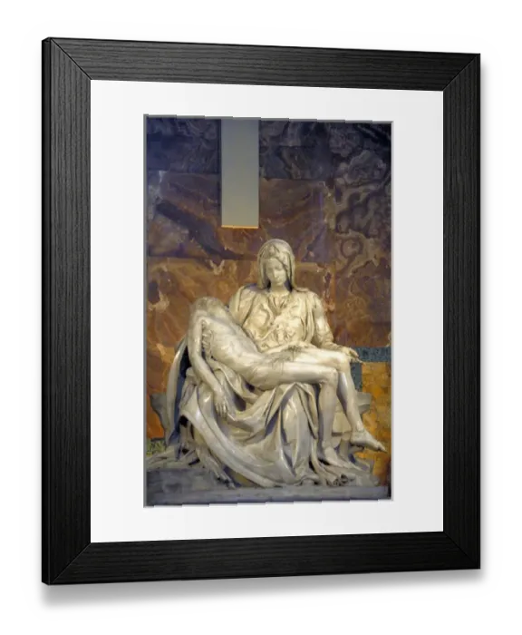 Framed Print : Europe, Italy, Rome. Michelangelos masterpiece sculpture, Pieta (1499). St Framed Print : Europe, Italy, Rome. Michelangelos masterpiece sculpture, Pieta (1499). St