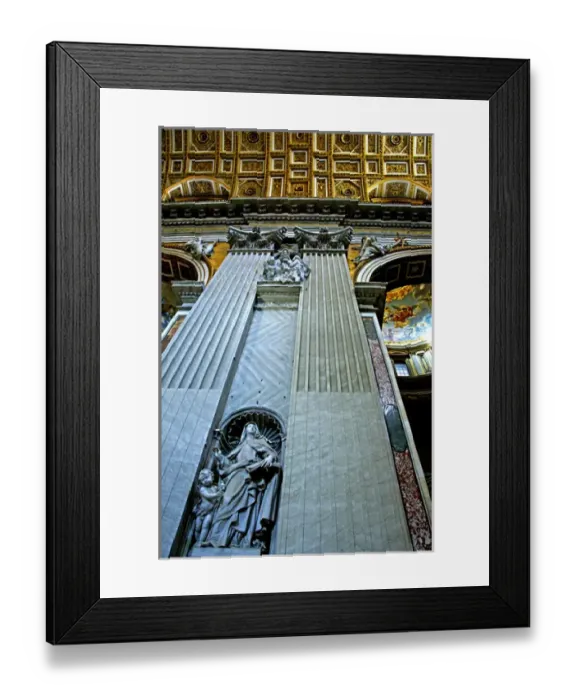 Framed Print : Europe, Italy, Rome. St. Peters Basilica (aka Basilica di San Pietro), interior Framed Print : Europe, Italy, Rome. St. Peters Basilica (aka Basilica di San Pietro), interior