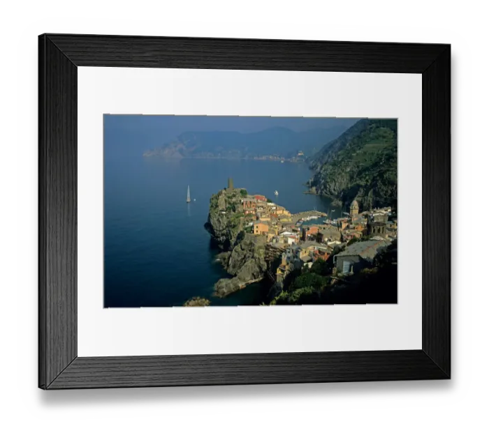 Framed Print : Vernazza; Liguria; Italy Cinque Terre; Mediterranean