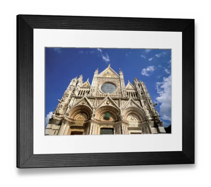 Framed Print : Europe, Italy, Tuscany, Siena. Duomo