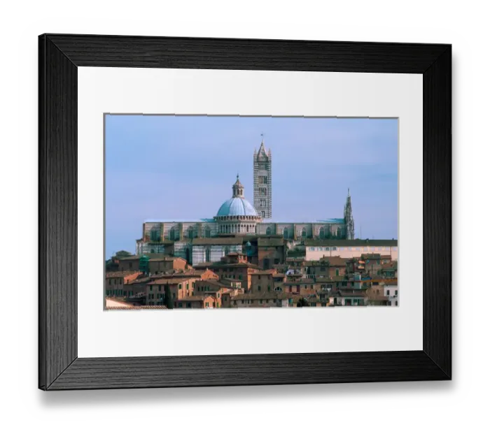 Framed Print : Europe, Italy, Siena. The Duomo dominates the town skyline Framed Print : Europe, Italy, Siena. The Duomo dominates the town skyline
