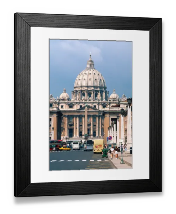 Framed Print : St. Peters Basilica in Rome, Italy. church, basilica, dome, vatican, catholic, st Framed Print : St. Peters Basilica in Rome, Italy. church, basilica, dome, vatican, catholic, st