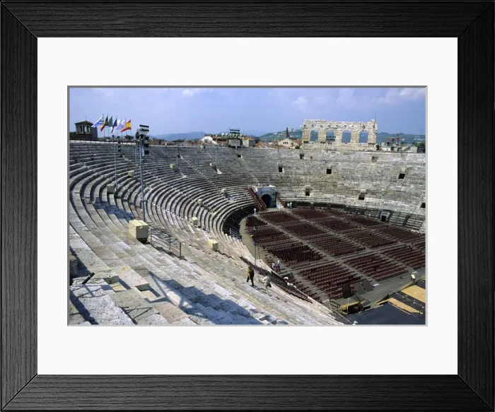 Framed Print : The Amphitheater in Verona, Italy. italy, italian, language, europe, european