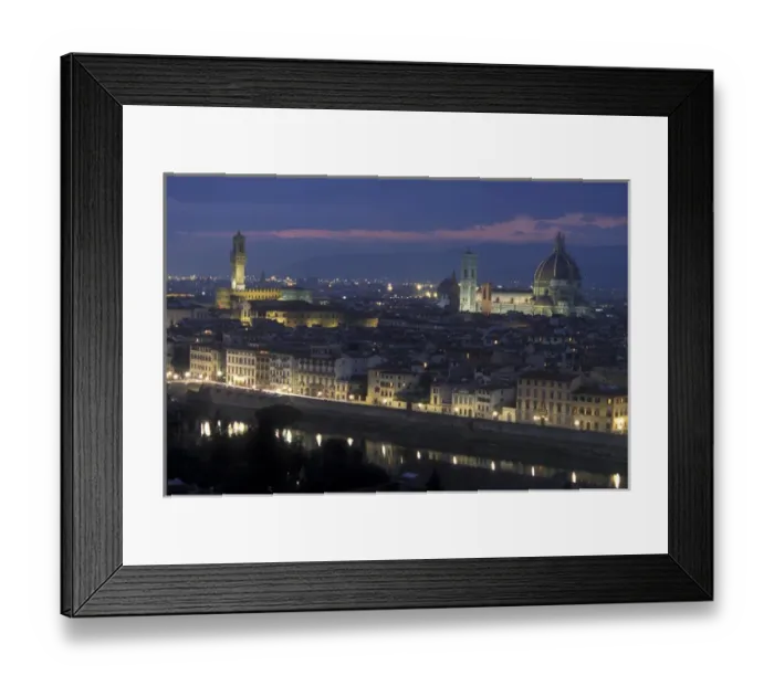Framed Print : Italy, Tuscany, Florence. The view from the Piazza Michelangelo shows the tower Framed Print : Italy, Tuscany, Florence. The view from the Piazza Michelangelo shows the tower