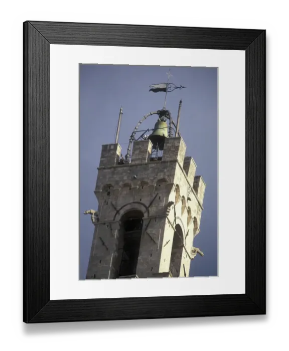 Framed Print : Italy, Tuscany, Siena, Torre del Mangia. Visitors looks out from the top section Framed Print : Italy, Tuscany, Siena, Torre del Mangia. Visitors looks out from the top section