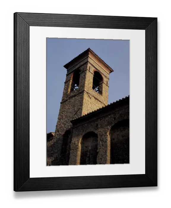 Framed Print : Europe, Italy, Umbria, Preggio, church tower Framed Print : Europe, Italy, Umbria, Preggio, church tower