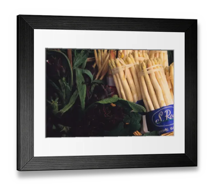 Framed Print : Europe, Italy, Venice. Artichokes and white asparagus for sale in Rialto Farmers Market Framed Print : Europe, Italy, Venice. Artichokes and white asparagus for sale in Rialto Farmers Market