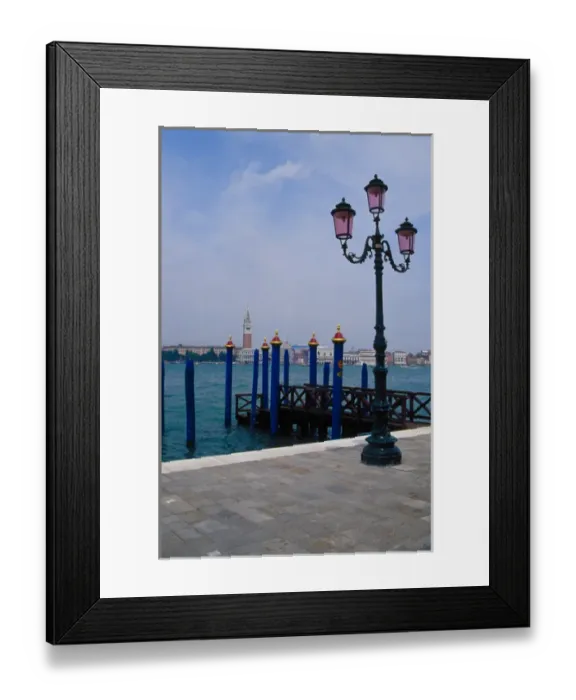 Framed Print : Europe, Italy, Venice. Lampost near gondola mooring spot on Grand Canal Framed Print : Europe, Italy, Venice. Lampost near gondola mooring spot on Grand Canal