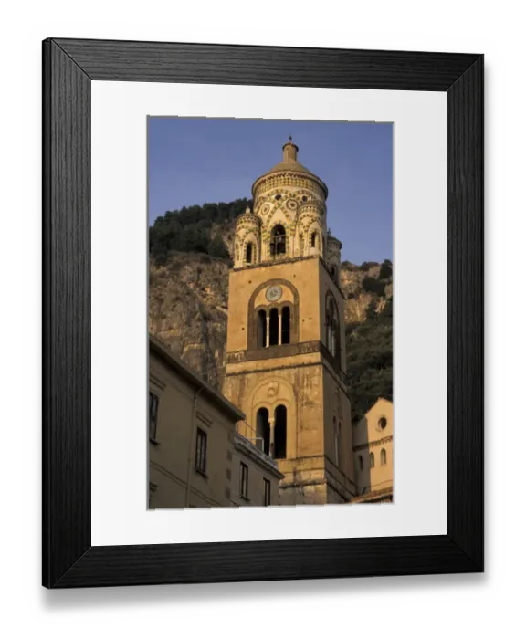Framed Print : Europe, Italy, Campania, Amalfi Belltower of Duomo di Sant Andrea (11th C Framed Print : Europe, Italy, Campania, Amalfi Belltower of Duomo di Sant Andrea (11th C