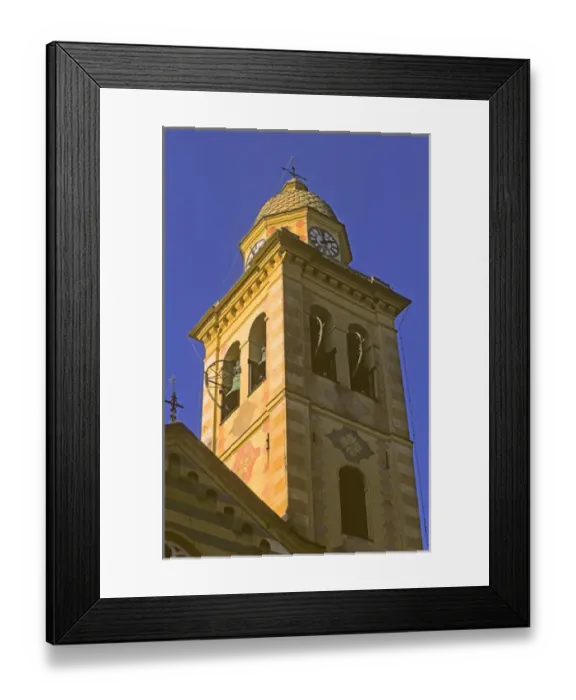 Framed Print : Europe, Italy, Portofino. Church belltower in Portofino on the Mediteranean coast Framed Print : Europe, Italy, Portofino. Church belltower in Portofino on the Mediteranean coast