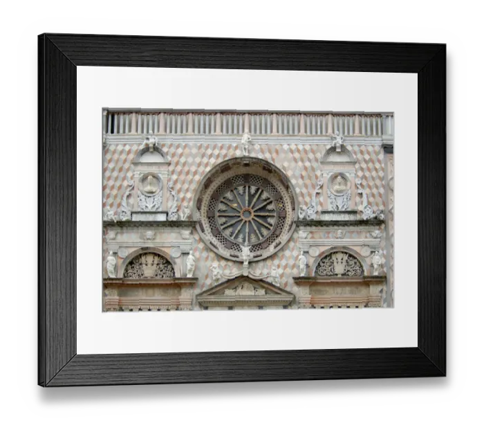 Framed Print : 04. Italy, Bergamo, detail of main window in Duomo Framed Print : 04. Italy, Bergamo, detail of main window in Duomo